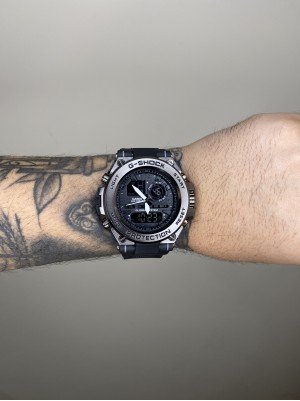 G-SHOCK STEEL CAIXA EM AÇO PRETO